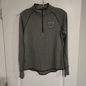 Colosseum Villanova Wildcats 1/4 Zip Pullover‎ Women's Medium Gray Athletic